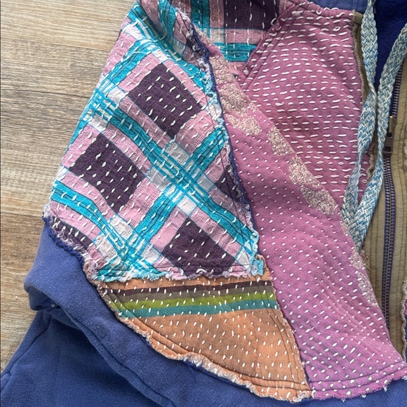 Free People Patchwork Hoodie/Tunic - Picture 5 of 7